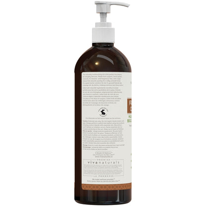 Viva Naturals Organic Fractionated Coconut Oil – Pure Massage Oils for Massage Therapy, Coconut Oil for Skin & Hair, Lightweight Carrier Oil for Essential Oils, 16 fl oz 🍁 All In One Marketplace Canada