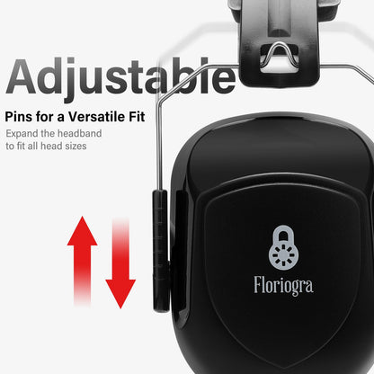 Floriogra 2 Pack Ear Protection Ear Muffs Noise Reduction, SNR 35dB Hearing Protection Earmuffs, Noise Cancelling Ear Muffs, Noise Cancelling Headphones for Autism,for Shooting, Mowing, Hunting 🍁 All In One Marketplace Canada