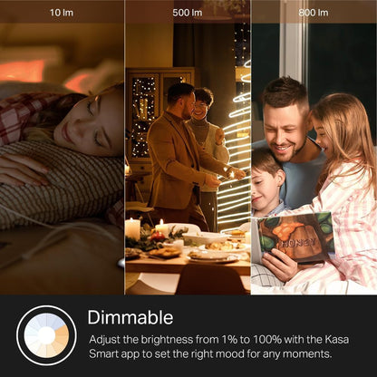 Kasa Smart Light Bulbs, Full Colour Changing Dimmable Smart WiFi Bulbs Compatible with Alexa and Google Home, A19, 9W 800 Lumens,2.4Ghz only, No Hub Required, 2-Pack (KL125P2), Multicolour 🍁 All In One Marketplace Canada