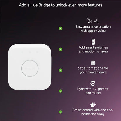 Philips Hue Essential Smart LED A19 Bulb, White and Color Ambiance, E26 Base, 8.8W, 2200K-6500K, 800 Lumens, Dimmable, Works with Alexa, Google Assistant, and Apple Home, 3 Pack 🍁 All In One Marketplace Canada