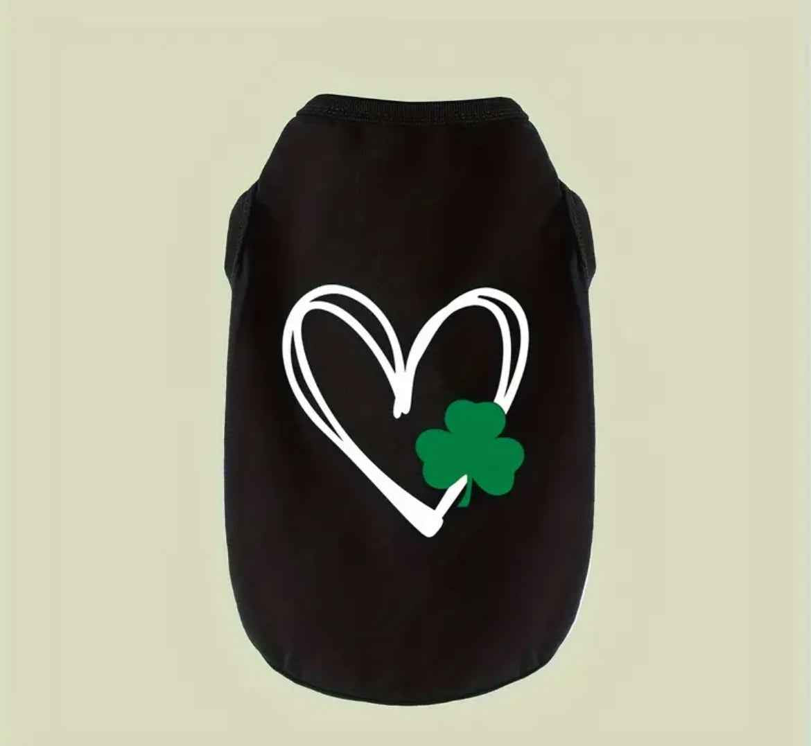 Lucky Heart Tee – Saint Patrick’s Day Dog Tee