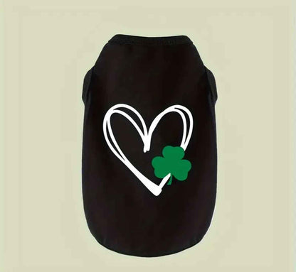 Lucky Heart Tee – Saint Patrick’s Day Dog Tee