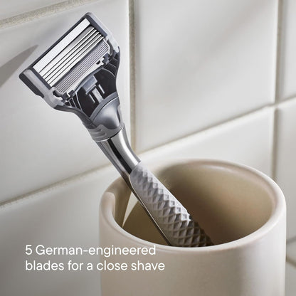 Harry's Original Blades - Men's Razor Refill Pack for Smooth Shaving - Razor Head Replacement - Five Sharp Blades - Flexible Hinge - Moisture Strip - Precision Trimmer - 10 count 🍁 All In One Marketplace Canada