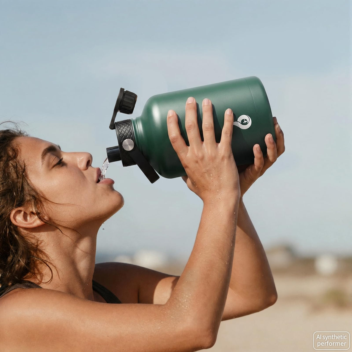 BJPKPK 64oz Insulated Water Bottle, Half Gallon Water Jug with Straw Lid 🍁 All In One Marketplace Canada