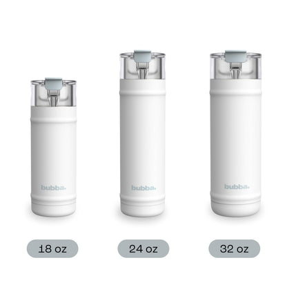 Bubba 24 oz Dualsip Water Bottle with Straw & 2-Way Lid | Leakproof Metal Tumbler | Insulated Stainless Steel | Reusable | Lightweight | Dishwasher Safe | Lead & BPA-Free | Fresh Kicks 🍁 All In One Marketplace Canada
