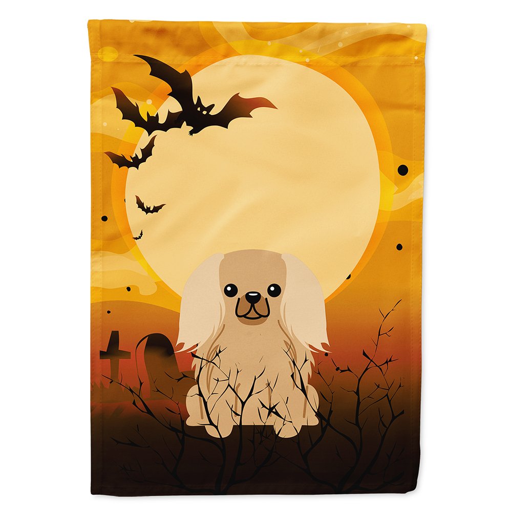 Caroline's Treasures BB4370CHF Halloween Pekingnese Fawn Sable Flag Canvas House Size, Large, Multicolor