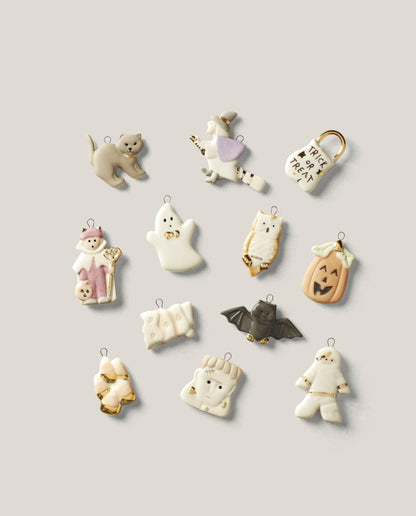 Lenox Trick or Treat 12-Piece Porcelain Halloween Hanging Ornament Set