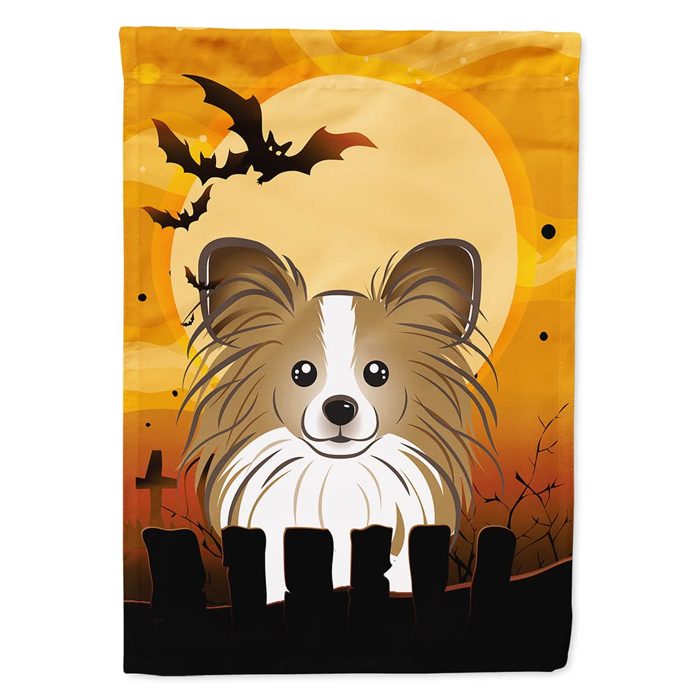 Caroline's Treasures BB1806CHF Halloween Papillon Canvas House Size Flag, Multicolor, Large