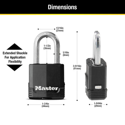 Master Lock Magnum Heavy Duty Outdoor Padlock with Key, 2 Pack Keyed-Alike M115XTLF 🍁 All In One Marketplace Canada