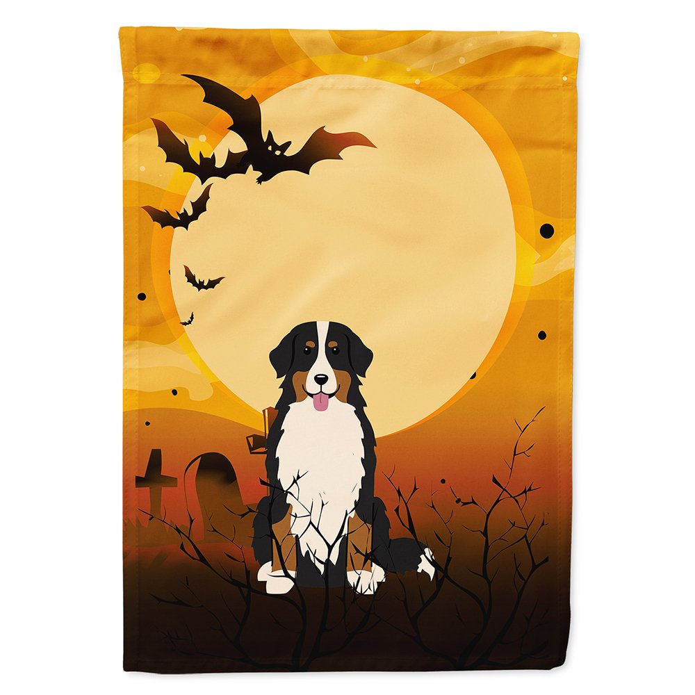 Caroline's Treasures BB4302CHF Halloween Bernese Mountain Dog Flag Canvas House Size, Large, Multicolor
