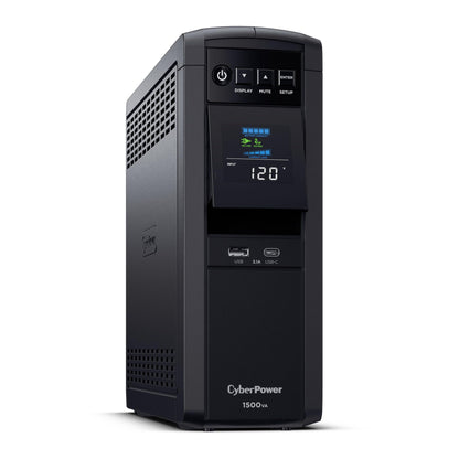 CyberPower CP1500PFCLCD PFC Sinewave UPS System, 1500VA/1000W, 12 Outlets, AVR, Mini Tower, Black 🍁 All In One Marketplace Canada