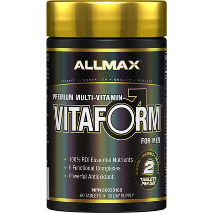 Allmax Nutrition - VITAFORM - Premium - Performance Multi-Vitamin for Men - 30-day Supply - 60 Count 🍁 All In One Marketplace Canada