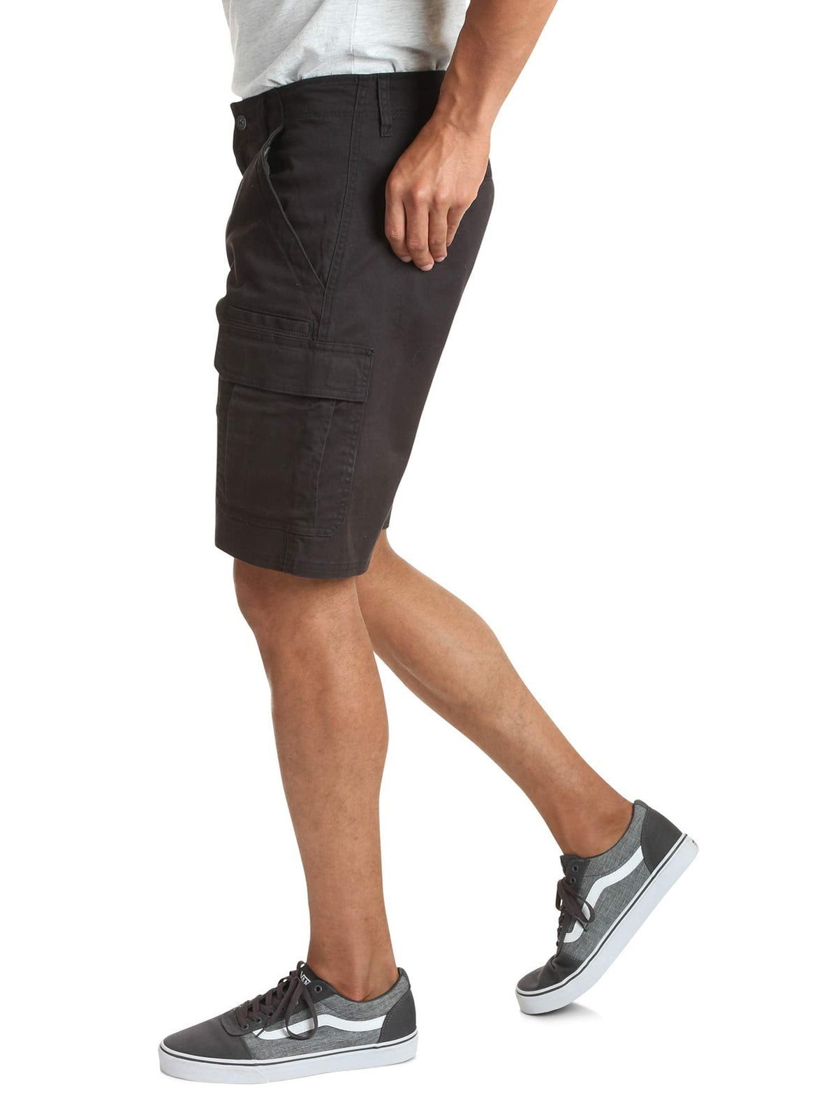 Wrangler Authentics Men's Classic Cargo Stretch Short, Black Twill, 42 🍁 All In One Marketplace Canada