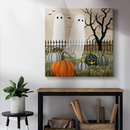 Renditions Gallery Modern Canvas Wall Art Pictures for Office Decorations Halloween Hunted Pumpkin Patch Premium Wall Hanging Wooden Artwork for Livingroom Kitchen Paintings - 24"X24" LT508