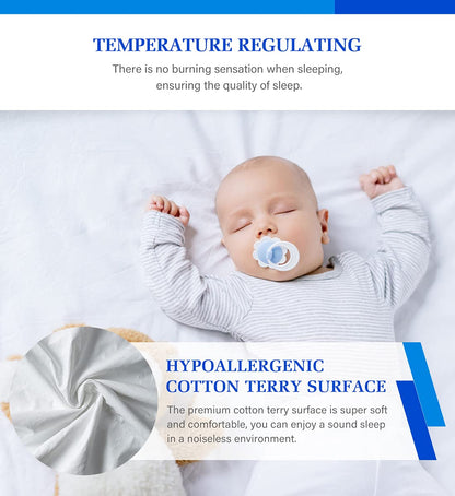 Twin Mattress Protector,Twin Mattress Cover Waterproof Mattress Protector Twin for Kids,Noiseless Soft Breathable Terry Twin Mattress Pad for Kids Pets Adults 39"x75" 🍁 All In One Marketplace Canada