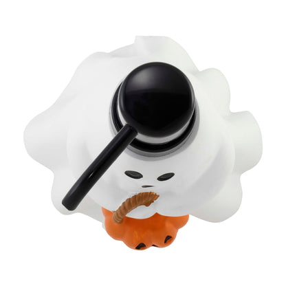 Avanti Linens – Soap Dispenser, Decorative Lotion Pump for Bathroom or Kitchen Countertop, Hand Painted Resin Halloween Decor (Ghost)