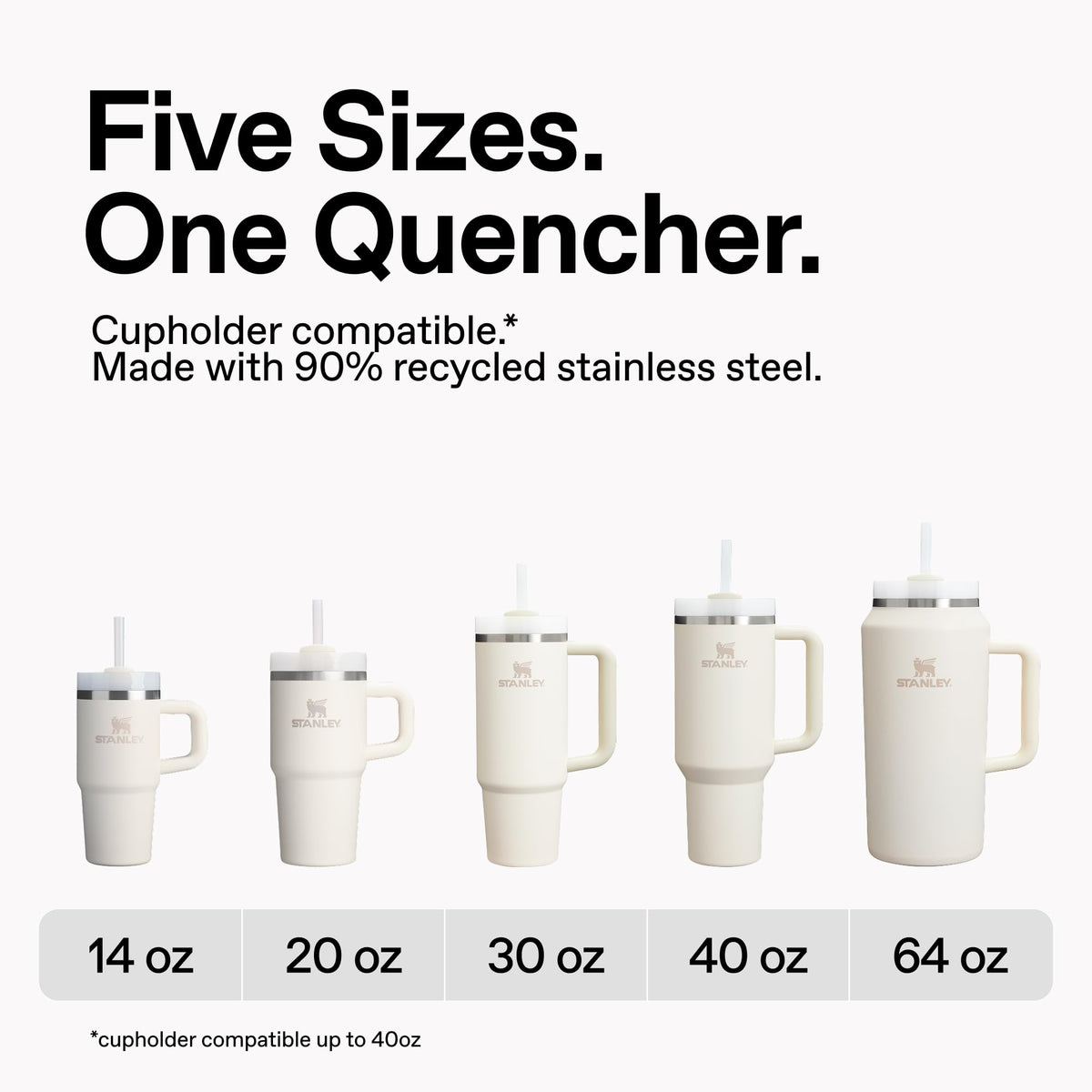 STANLEY Quencher H2.0 Flow State Tumbler, 40 oz, Hot Coral 🍁 All In One Marketplace Canada