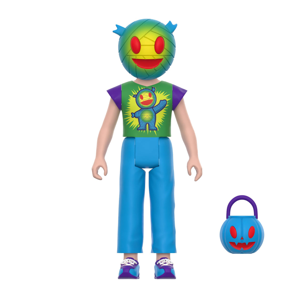 Super7 Halloween Kids Mummy Boy Reaction Figure - 3.75" Mummy Boy Action Figure with Accessory Pop Culture Collectibles and Retro Toys
