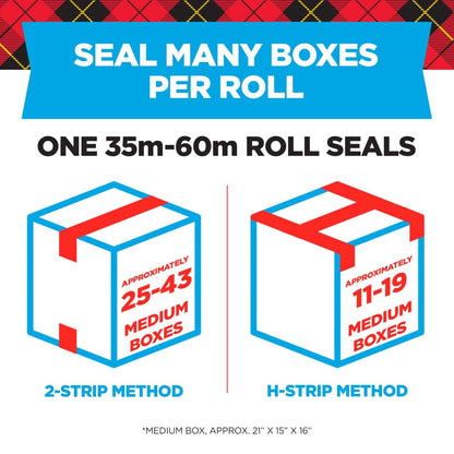 Scotch Packing Tape Heavy Duty Shipping Tape, 1.88" x 50m, 6 Rolls 🍁 All In One Marketplace Canada