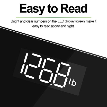 RENPHO Scale for Body Weight, Bathroom Weighing Scale with Backlit LED Display, Highly Accurate & Measures Weight up to 400 lb/180kg, Black-Core 1S (Black) 🍁 All In One Marketplace Canada