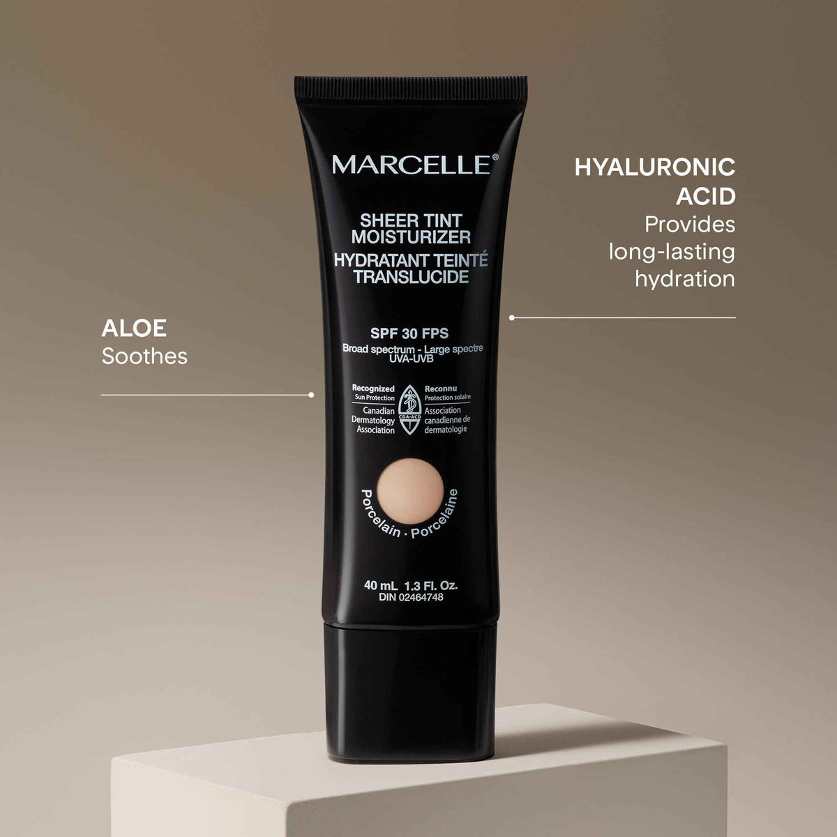 Marcelle Sheer Tint Moisturizer SPF 30, Beige Moyen, with Hyaluronic Acid and Aloe, Hypoallergenic, Non-Comedogenic, Fragrance-Free, Paraben-Free, Oil-Free, 40 mL 🍁 All In One Marketplace Canada
