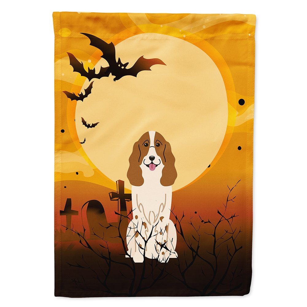 Caroline's Treasures BB4297CHF Halloween Russian Spaniel Flag Canvas House Size, Large, Multicolor