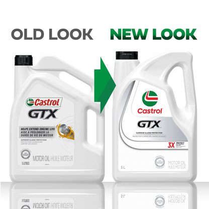 Castrol GTX Conventional 5W-20 Motor Oil, 5 Litres | Made in Canada 🍁 All In One Marketplace Canada