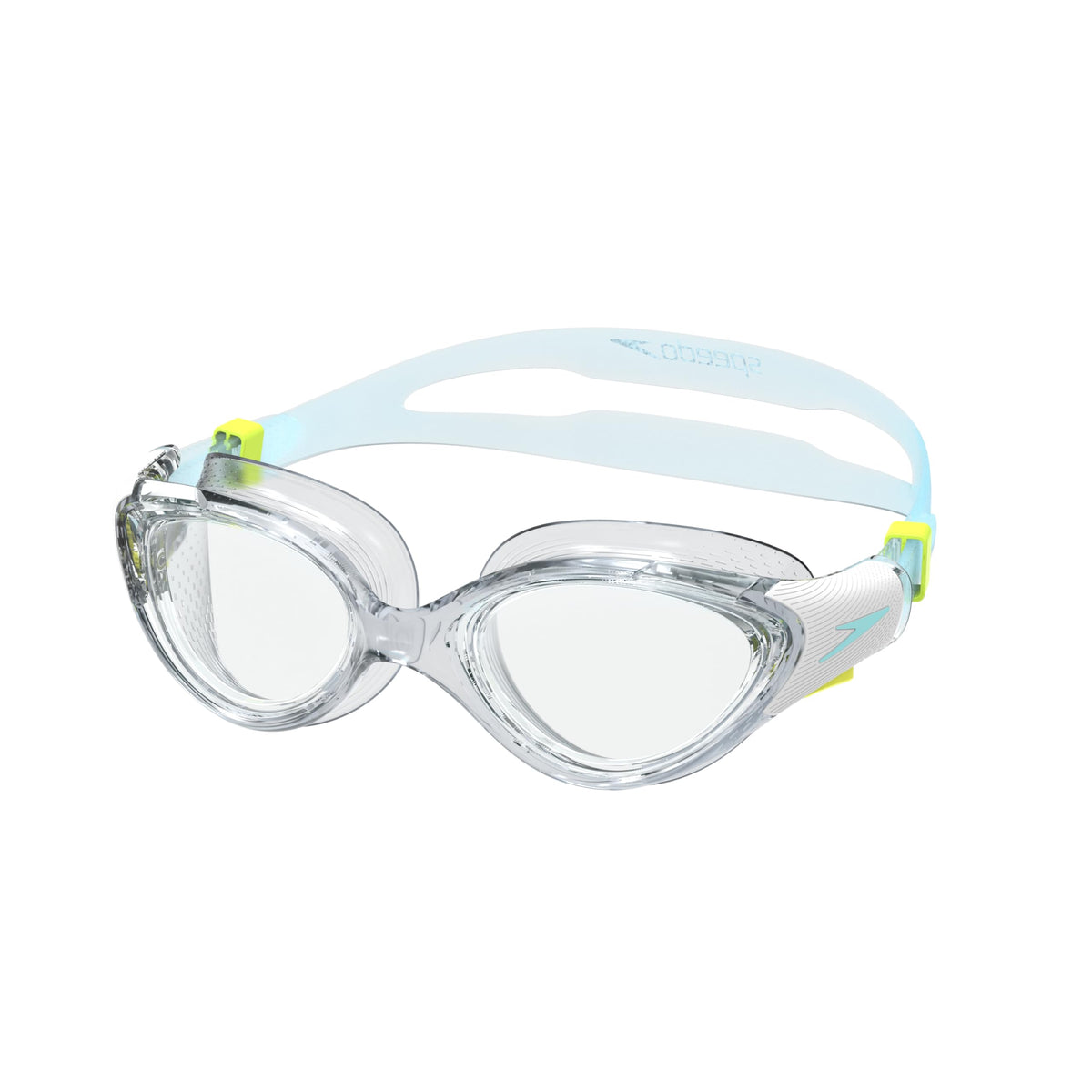 Speedo Women's Biofuse Swim Goggle 2.0 - Clear/White/Marine Blue, One Size 🍁 All In One Marketplace Canada