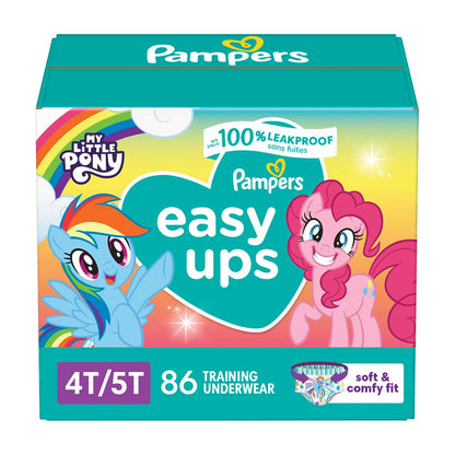 Pampers Easy Ups Training Underwear Girls Size 6 4T5T, 86 Count 🍁 All In One Marketplace Canada
