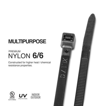 TR Industrial Multi-Purpose UV Resistant Black Cable Ties, 12 inches, 100 Pack 🍁 All In One Marketplace Canada