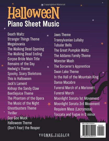 Halloween Piano Sheet Music: 36 Spooky Songs and Pieces for Beginners and Intermediates (+Free Audio)