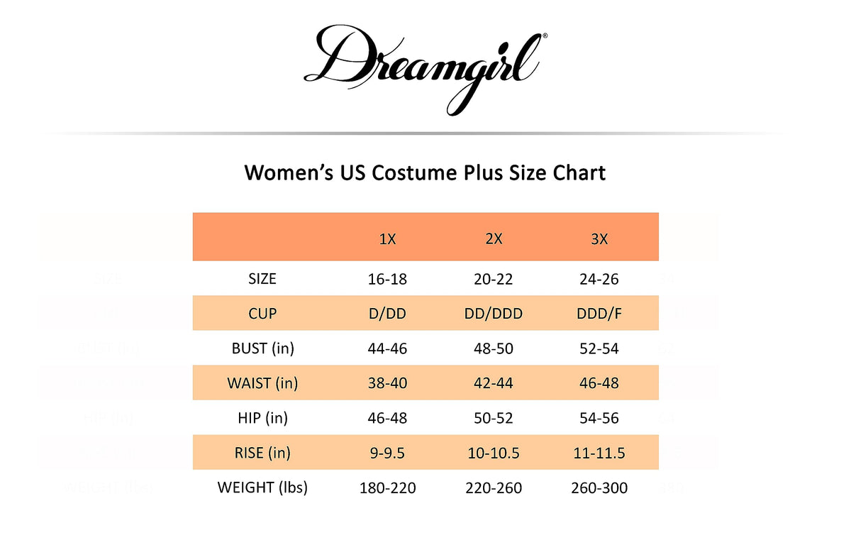 Dreamgirl Adult Sexy Little Red Riding Hood Costume for Women Plus Size, Halloween Costume 3X/4X