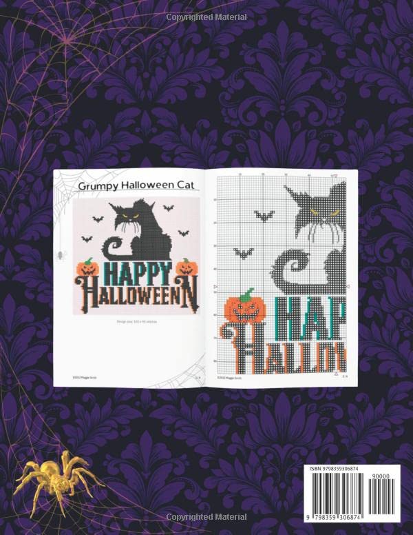 Spooky Stitches 2nd Edition | Full Color Counted Cross Stitch Pattern Book: 8 Creepy Needlepoint Charts to Haunt your Halloween