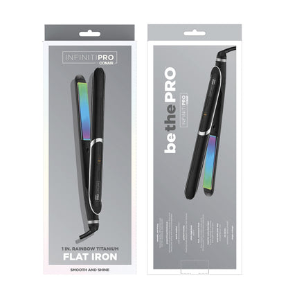 Infiniti Pro by Conair Titanium Flat Iron, Rainbow Finish, 1-Inch 🍁 All In One Marketplace Canada