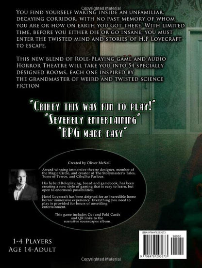 Cthulhu Parlour's: Hotel Lovecraft: Audio Horror Gamebook. Solo or 2-4 Players. Not just for Halloween easy RGP for ages 12 to adults