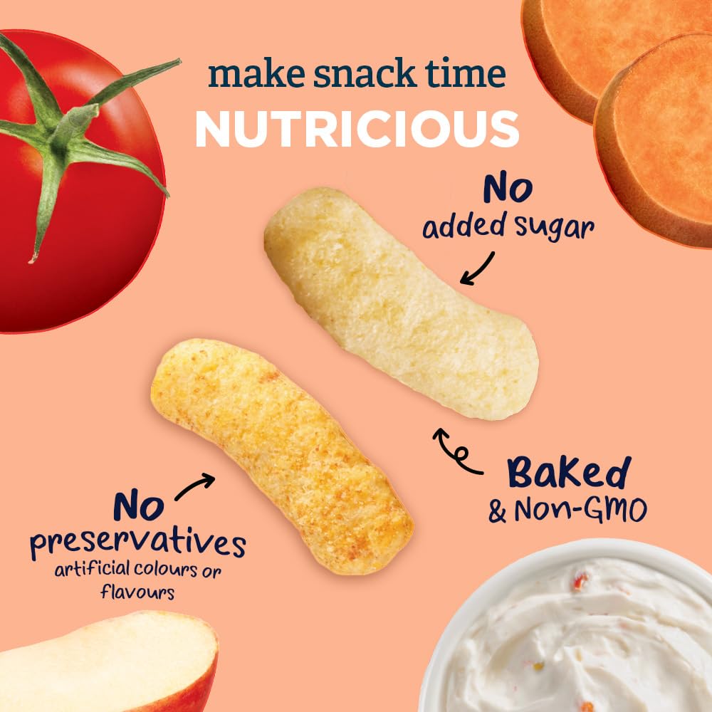 GERBER Lil’ Crunchies Mild Cheddar Flavour Toddler Snacks, 6 Boxes, 252 g 🍁 All In One Marketplace Canada