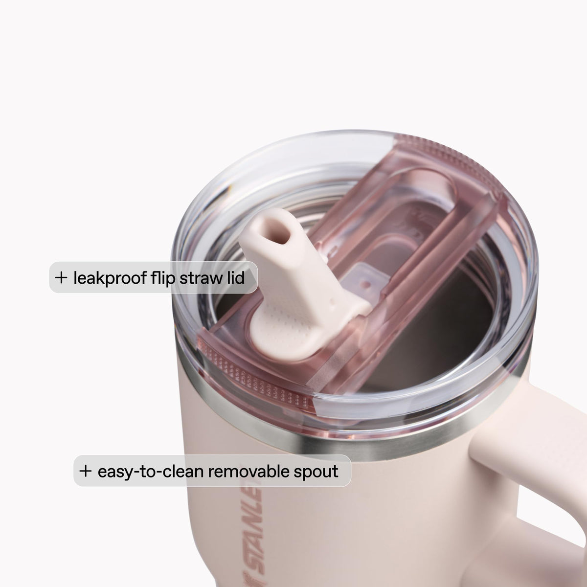 Stanley Quencher ProTour Flip Straw Tumbler with Leakproof Lid 30 oz | Built-in Straw & Handle | Cupholder Compatible for Travel | Insulated Stainless Steel Cup | BPA-Free | Purple Dust 🍁 All In One Marketplace Canada