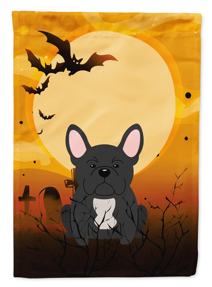 Caroline's Treasures BB4280GF Halloween French Bulldog Black Flag Garden Size, Small, Multicolor