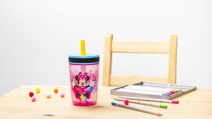 Zak Designs Disney Minnie Kelso 15oz Leak-Proof Toddler Straw Cups, 2-Pack 🍁 All In One Marketplace Canada