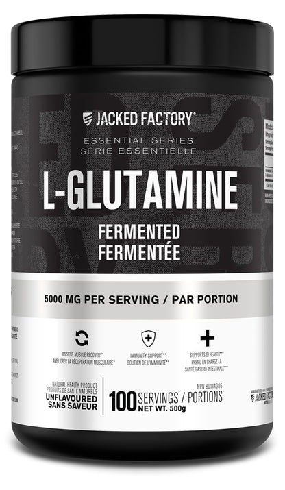 L-Glutamine Powder 500g, 100 Servings - Vegan Fermented L Glutamine for Post Workout Muscle Recovery, Immunity, Digestive Health - Tested & Trusted, No Artificial Fillers - Unflavored 🍁 All In One Marketplace Canada
