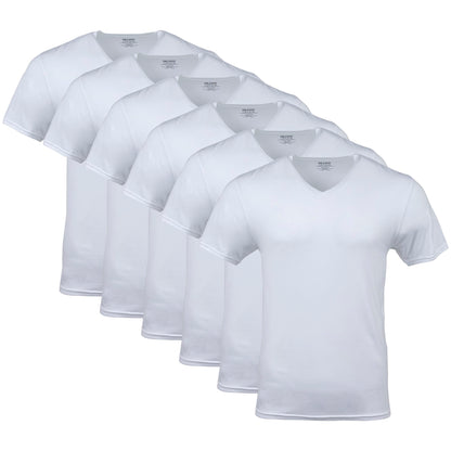 Gildan Men's V-Neck T-Shirts, Multipack, Style G1103, White (6-Pack), X-Large 🍁 All In One Marketplace Canada