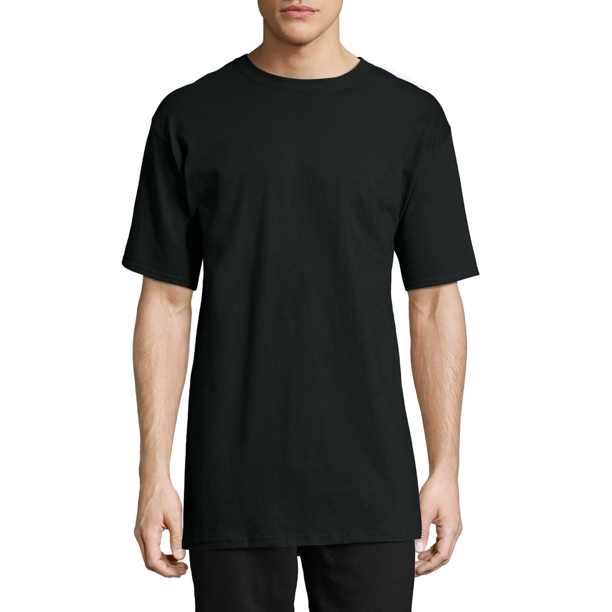 Hanes Men's Short Sleeve Beefy-T (Pack of 2), Black, 3X-Large 🍁 All In One Marketplace Canada