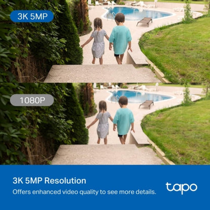 TP-Link Tapo 3K 5MP Pan/Tilt Outdoor Wired Security Wi-Fi Camera, 360° Visual Coverage, Starlight Full-Color Night Vision Up to 98ft, Person/Pet/Venicle Detection,Physical Privacy Mode (Tapo C530WS) 🍁 All In One Marketplace Canada