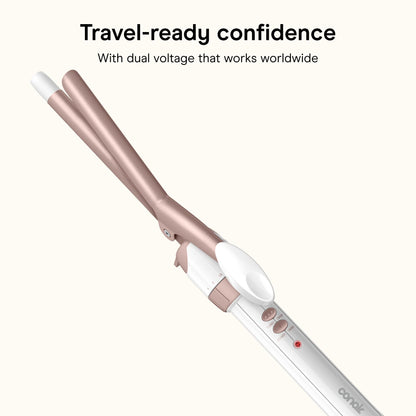 Conair Double Ceramic Curling Iron, 1/2-inch Curling Iron, White/Rose Gold 🍁 All In One Marketplace Canada