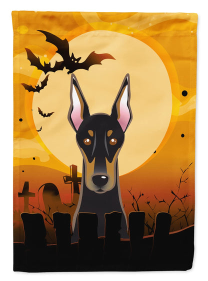 Caroline's Treasures BB1803CHF Halloween Doberman Canvas House Size Flag, Multicolor, Large