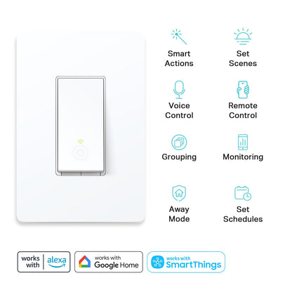 Kasa Smart 3-Way Light Switch Kit by TP-Link (HS210 KIT) - Neutral Wire and 2.4GHz Wi-Fi Connection Required, Works with Alexa and Google Home, No Hub Required, UL Certified, White,2 Count (Pack of 1) 🍁 All In One Marketplace Canada