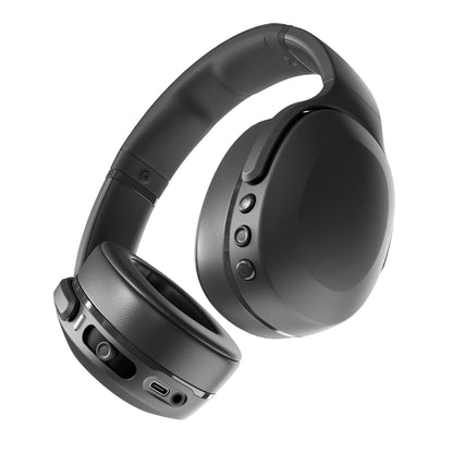 Skullcandy Crusher Evo Wireless Bluetooth Headphones with Multi-Sensory Bass, Noise Isolating Over-Ear Fit, Up to 40 Hours Battery, Microphone for iPhone Android - True Black 🍁 All In One Marketplace Canada