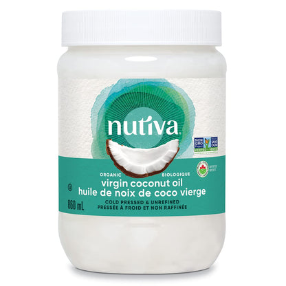 Nutiva Organic Coconut Oil Virgin, 860Ml 🍁 All In One Marketplace Canada