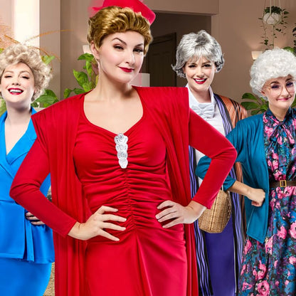 Rubies Women's Golden Girls Blanche Costume Set with Wig, Small, TV Show Look Perfect for Halloween, Parties, and More