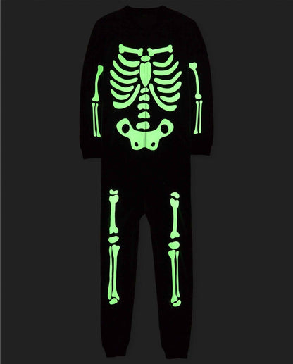 The Children's Place Baby Family Matching, Holiday Pajama Sets, Fleece, Halloween Skeleton, 3X-Large